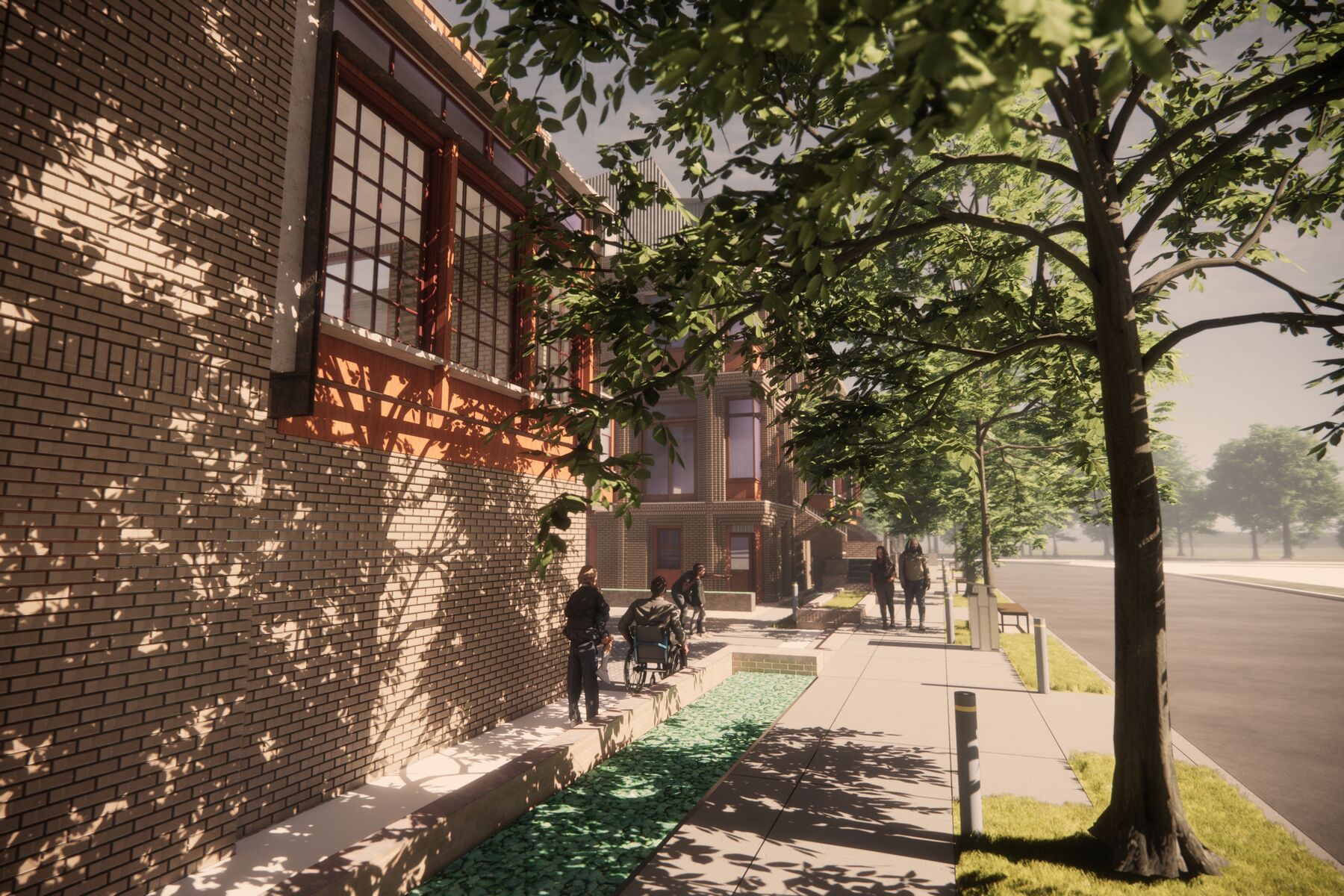 Nash & Berry streetscape rendering